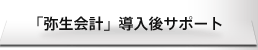 「弥生会計」導入後サポート